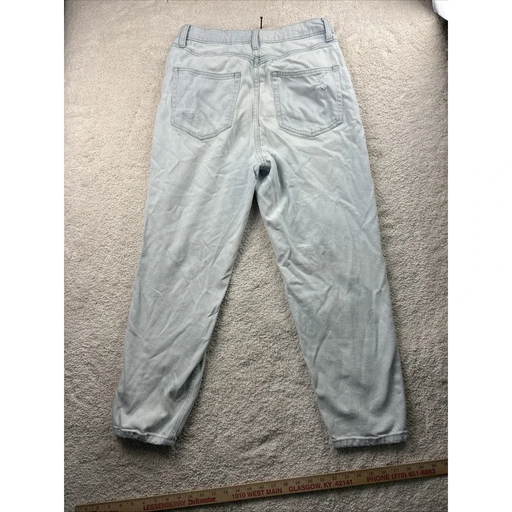 Wild Fable Light Wash Jeans‎ Mom Jean High Rise Distressed Size 8 Y2K 80s 90s